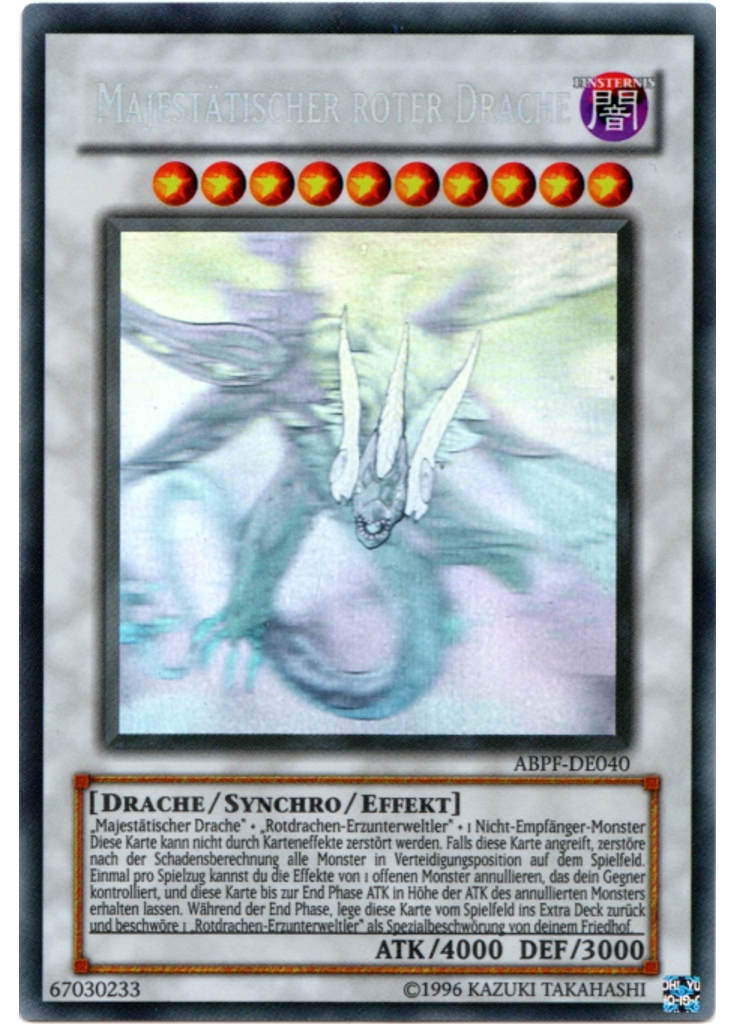Majestätischer roter Drache (Ghost Rare Unlimited)