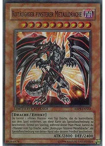 Rotäugiger finsterer Metalldrache
