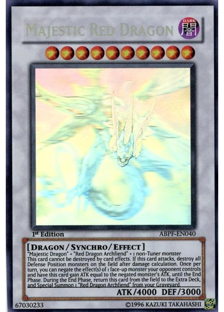 Majestic Red Dragon (Ghost Rare 1st Edition)