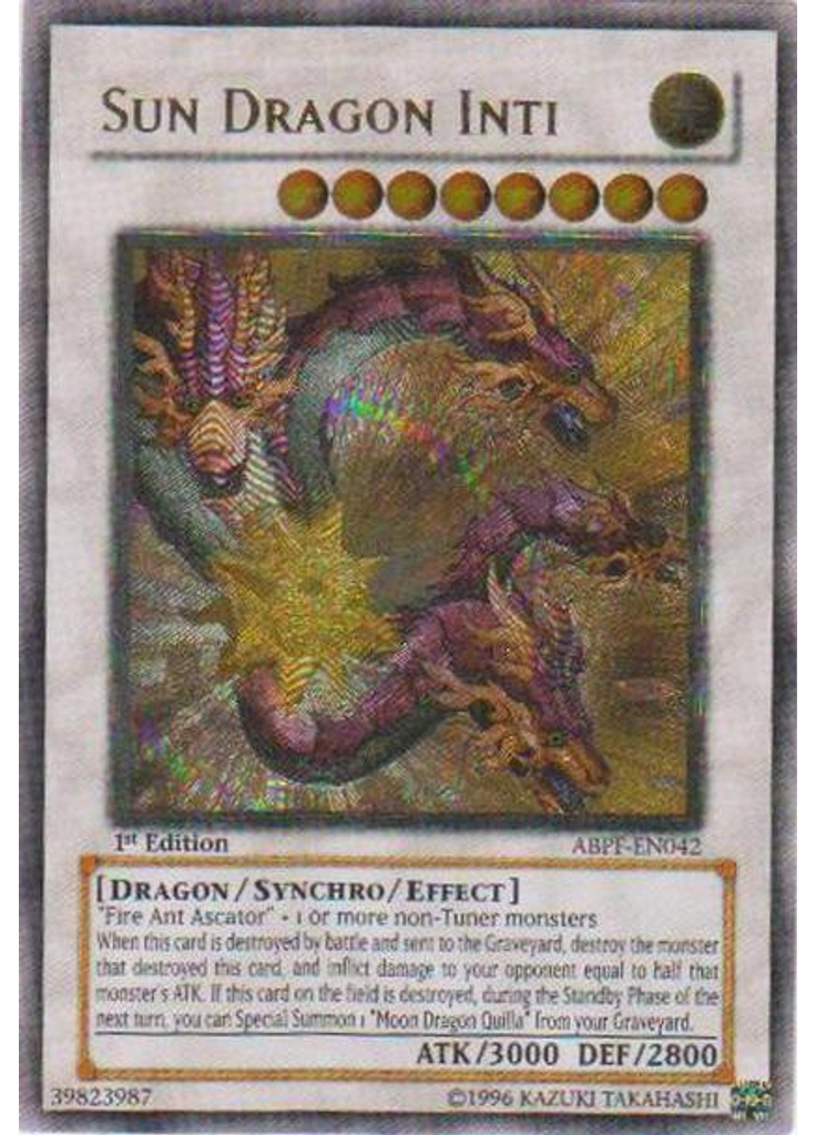 Sun Dragon Inti (Ultimate Rare 1st Edition)