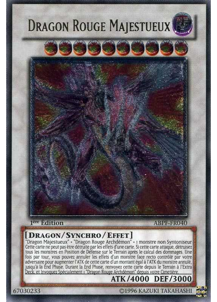 Dragon Rouge Majestueux (Ultimate Rare 1st Edition)
