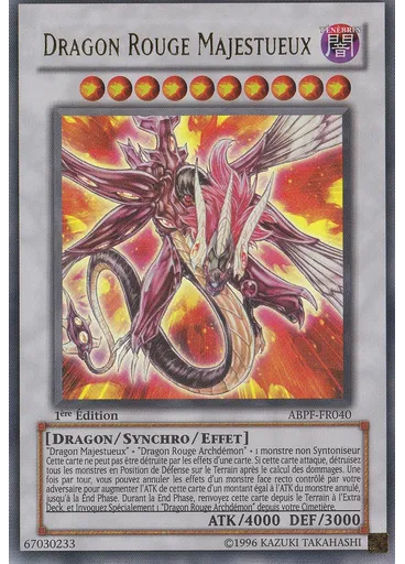 Dragon Rouge Majestueux