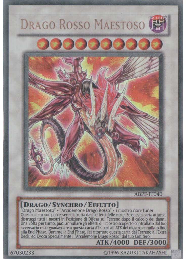 Drago Rosso Maestoso (Ultra Rare Unlimited)