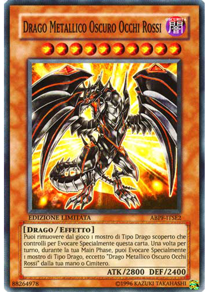 Drago Metallico Oscuro Occhi Rossi