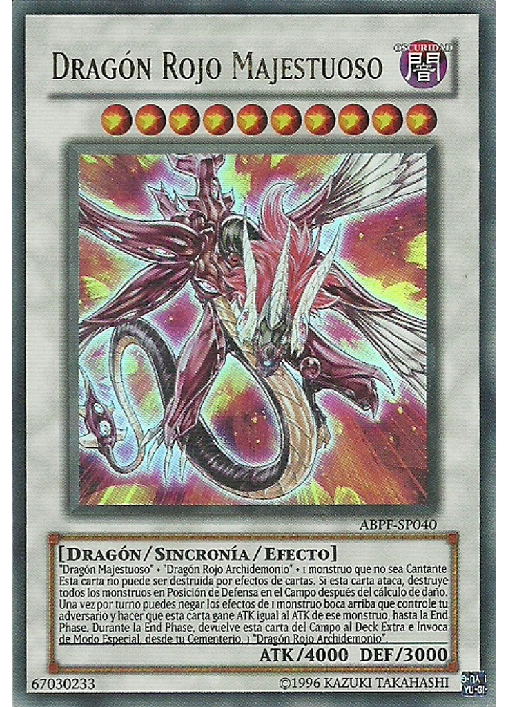 Dragón Rojo Majestuoso (Ultra Rare Unlimited)