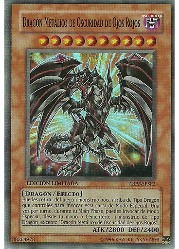 Dragón Metálico de Oscuridad de Ojos Rojos