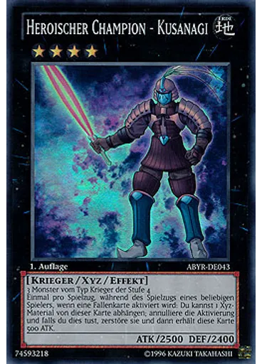 Heroischer Champion - Kusanagi