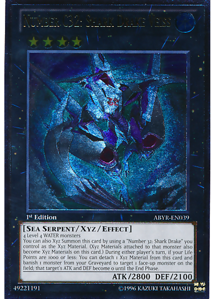 Number C32: Shark Drake Veiss (Ultimate Rare 1st Edition)
