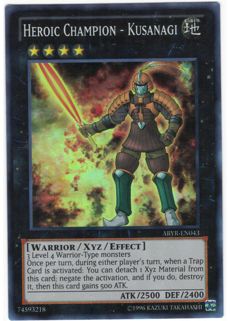 Heroic Champion - Kusanagi (Super Rare Unlimited)