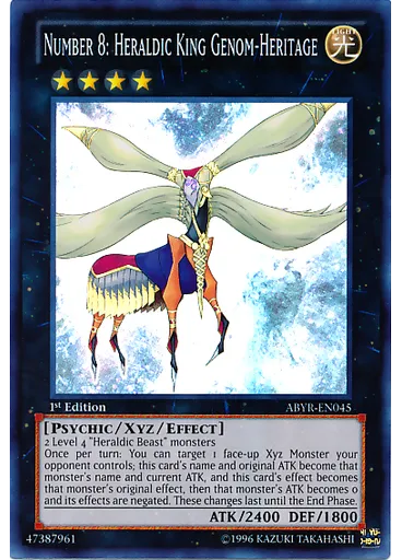 Number 8: Heraldic King Genom-Heritage