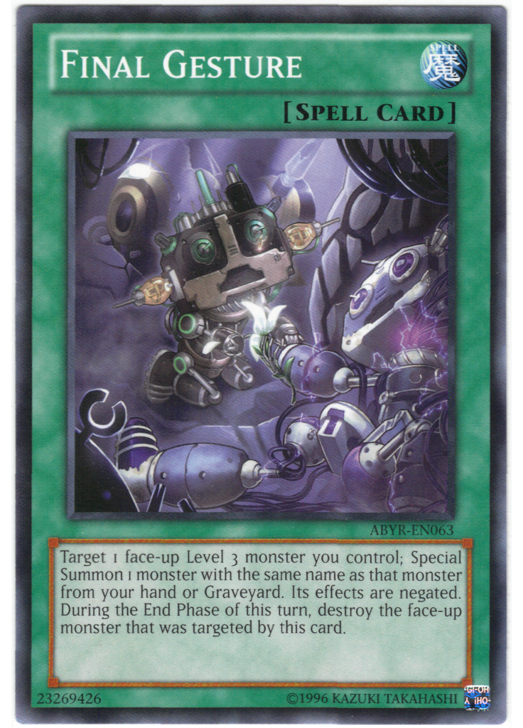 Final Gesture (Common Unlimited)