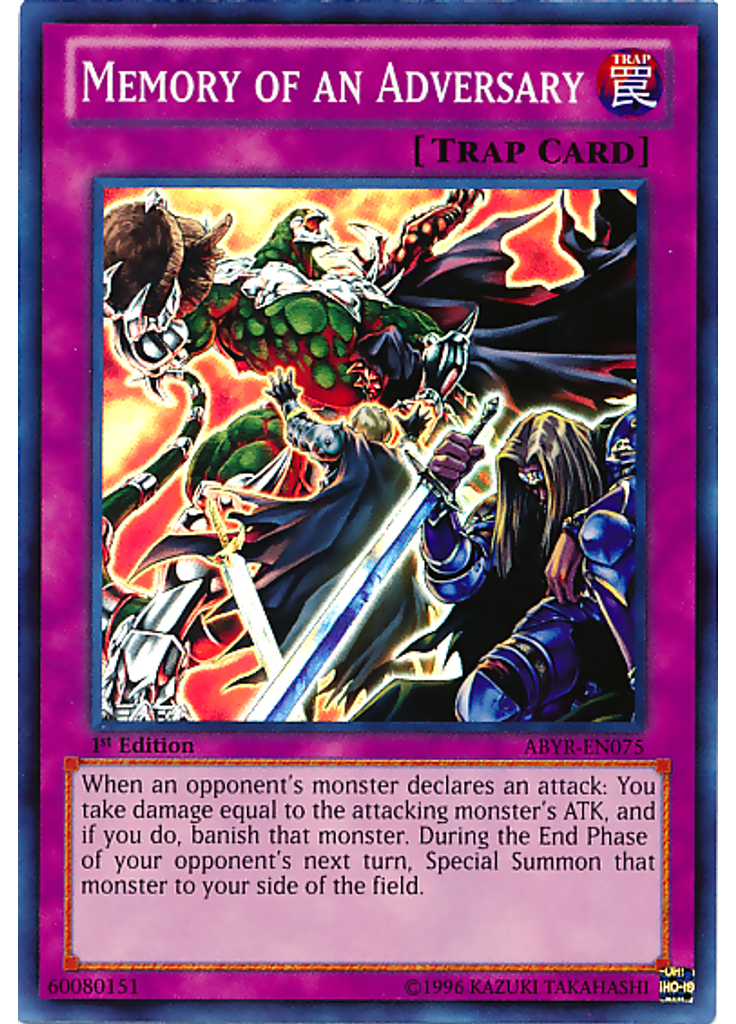 Memory of an Adversary