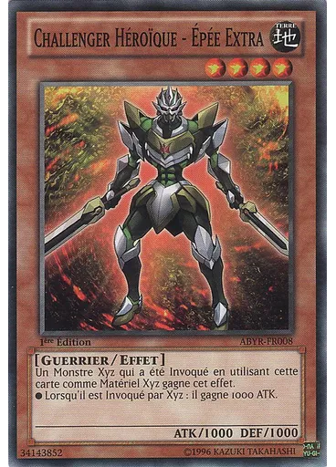 Challenger Héroïque - Épée Extra