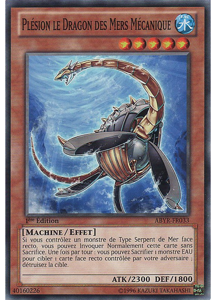 Plésion le Dragon des Mers Mécanique