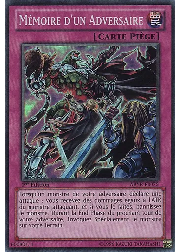 Mémoire d'un Adversaire