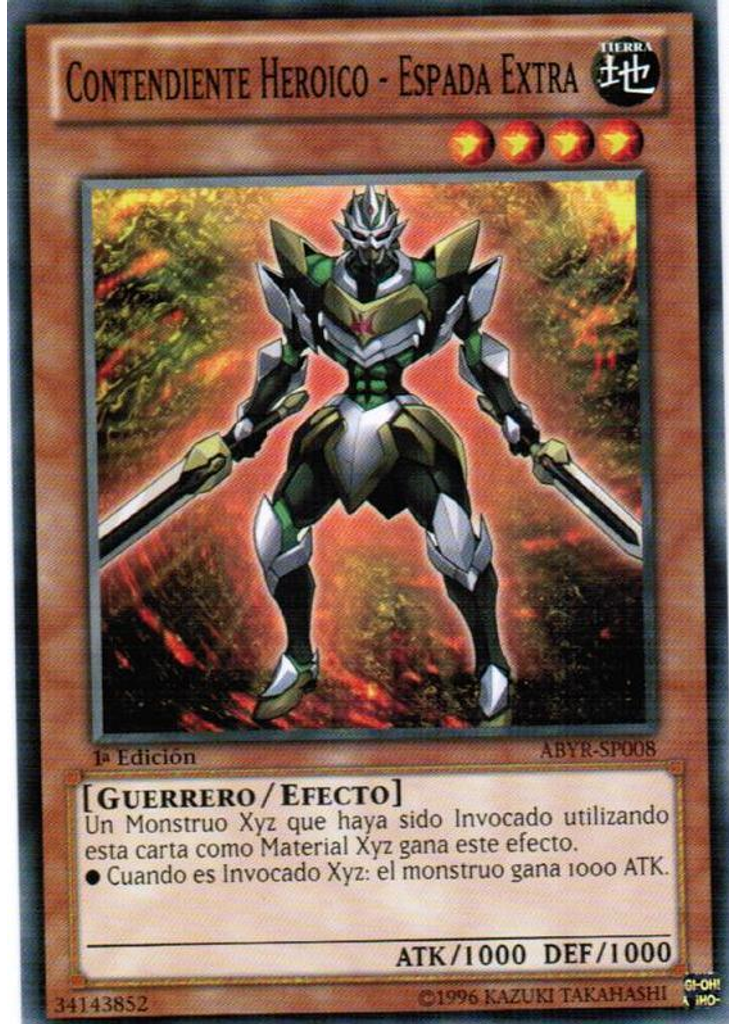 Contendiente Heroico - Espada Extra
