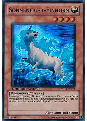 Sonnenlicht-Einhorn