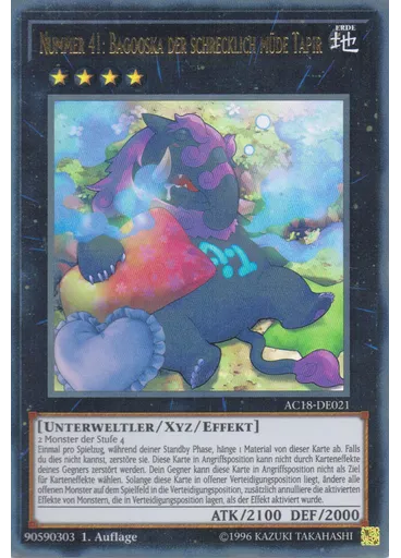 Nummer 41: Bagooska der schrecklich müde Tapir