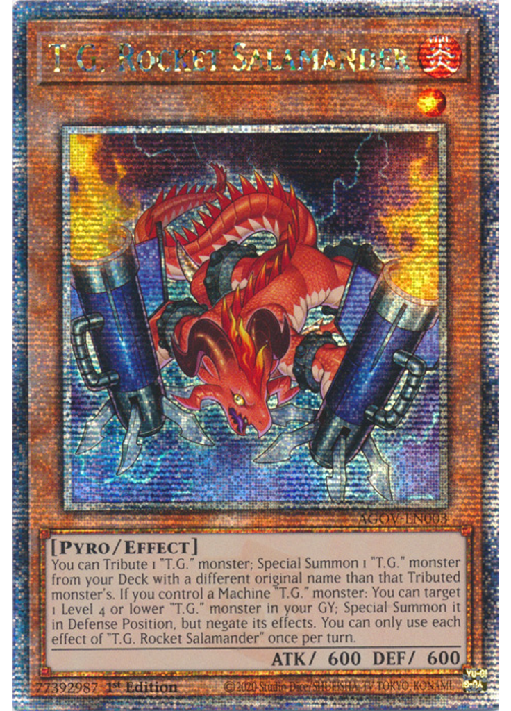 T.G. Rocket Salamander (Quarter Century Secret Rare 1st Edition)