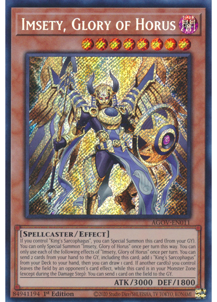 Imsety, Glory of Horus