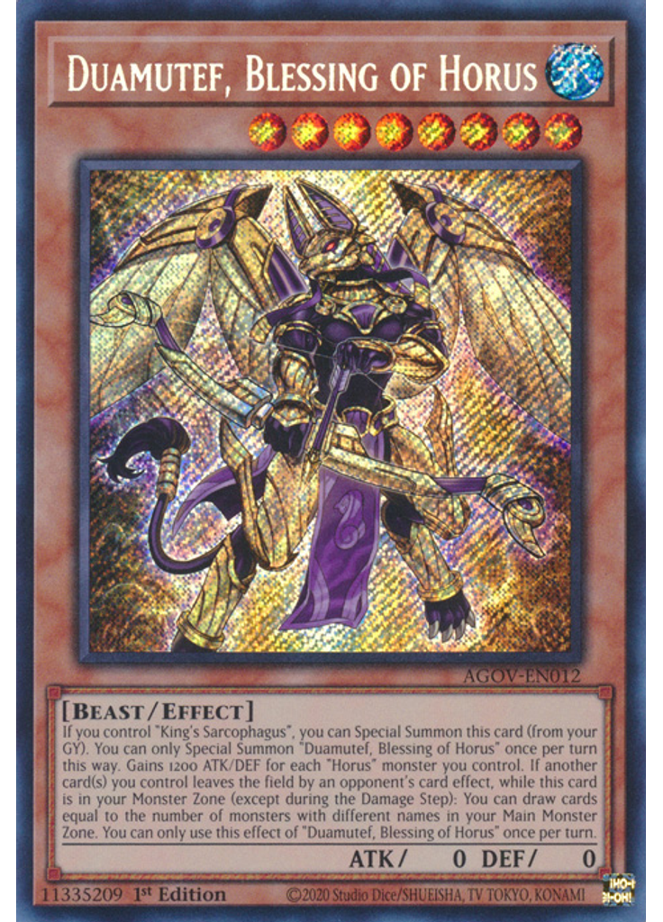 Duamutef, Blessing of Horus