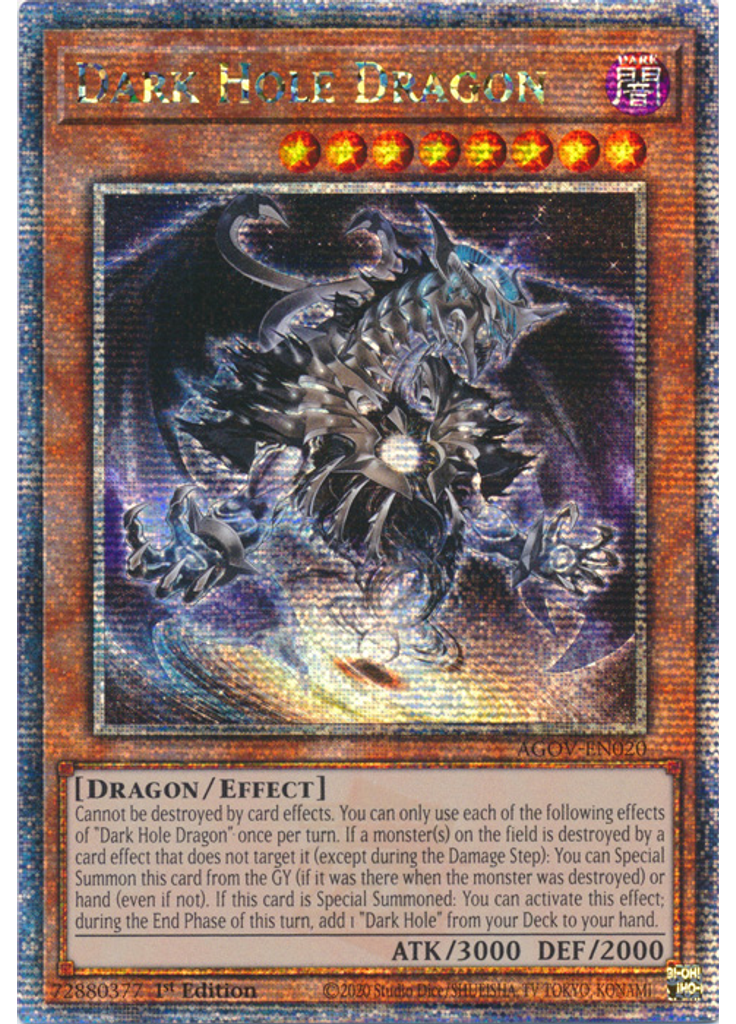 Dark Hole Dragon (Quarter Century Secret Rare 1st Edition)