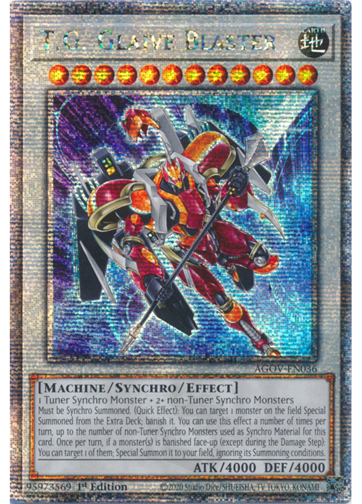 T.G. Glaive Blaster (Quarter Century Secret Rare 1st Edition)