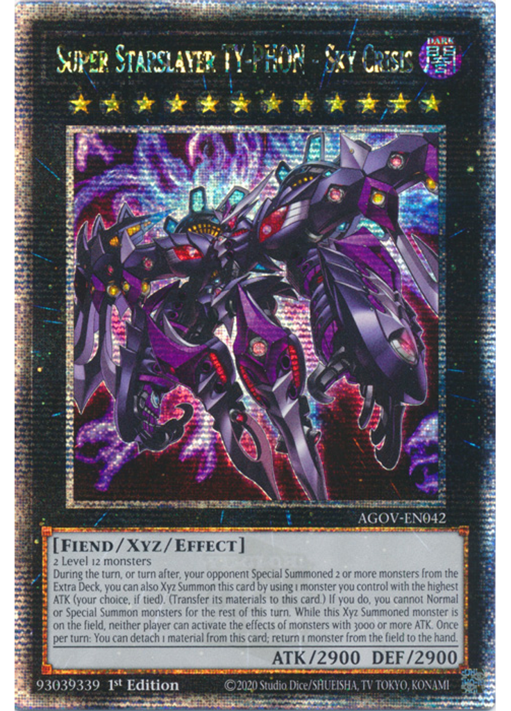 Super Starslayer TY-PHON - Sky Crisis (Quarter Century Secret Rare 1st Edition)