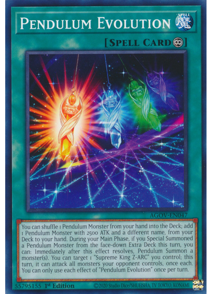 Pendulum Evolution