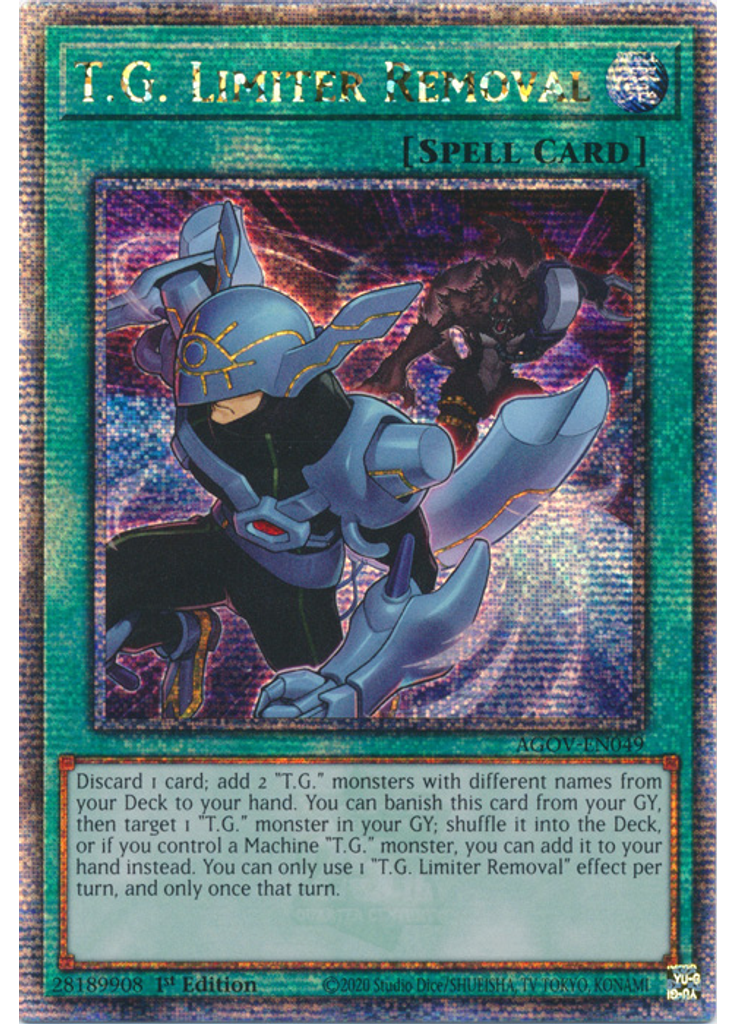 T.G. Limiter Removal (Quarter Century Secret Rare 1st Edition)
