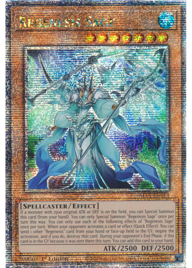 Regenesis Sage (Quarter Century Secret Rare 1st Edition)