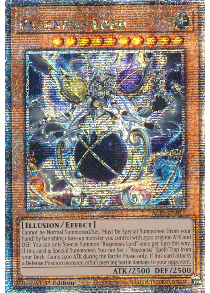 Regenesis Lord (Quarter Century Secret Rare 1st Edition)