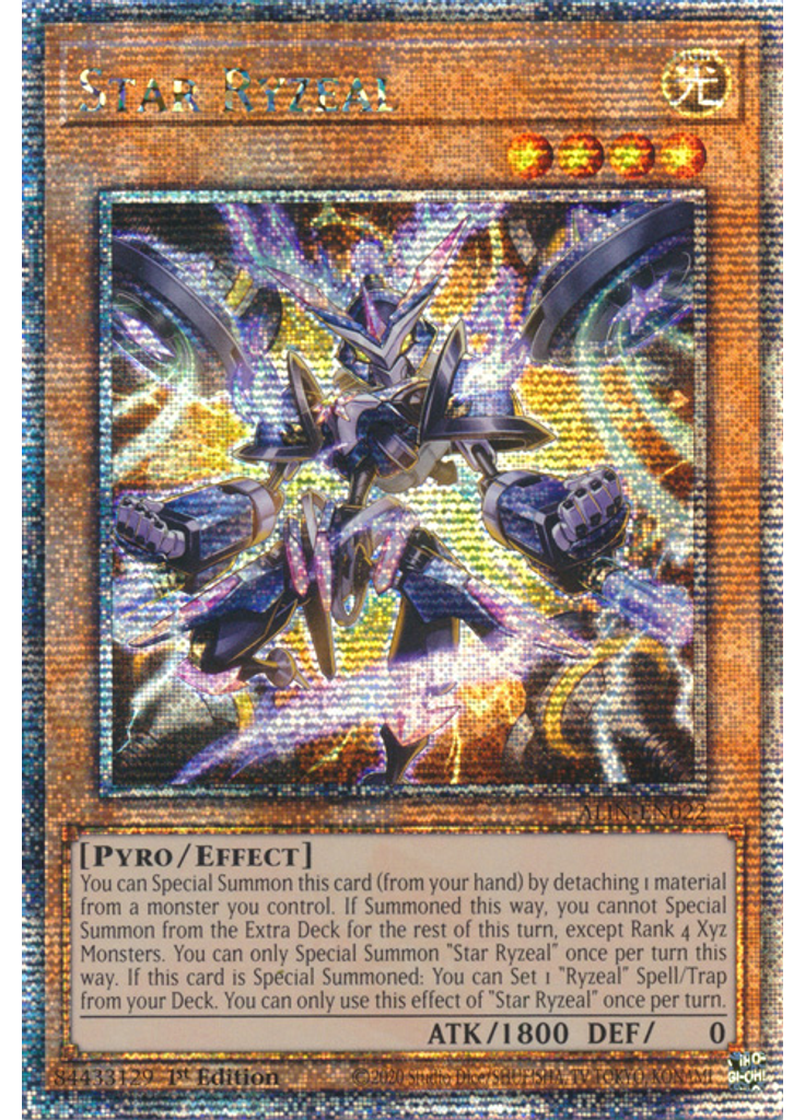 Star Ryzeal (Quarter Century Secret Rare 1st Edition)