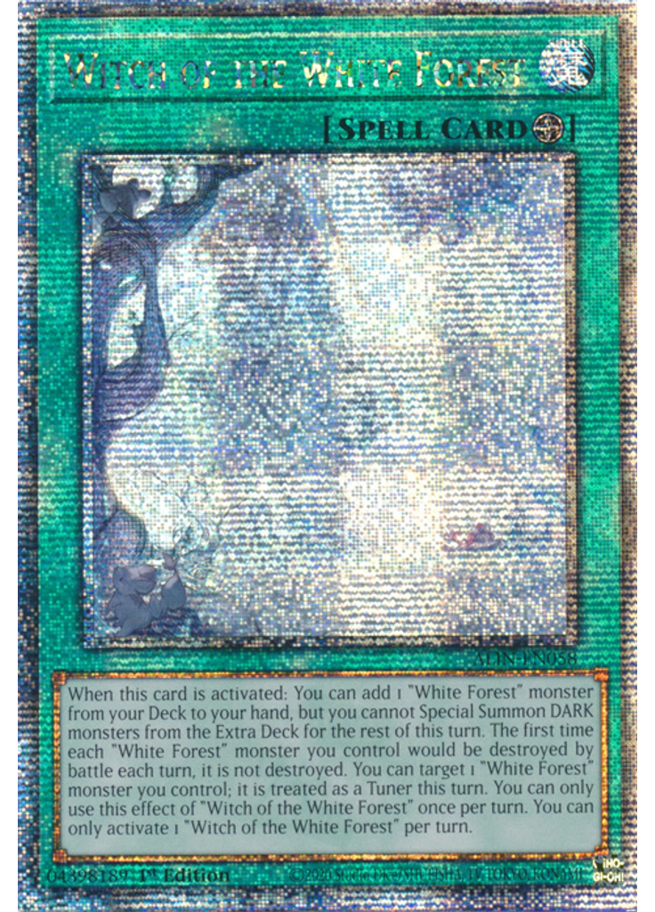 Witch of the White Forest (Quarter Century Secret Rare 1st Edition)