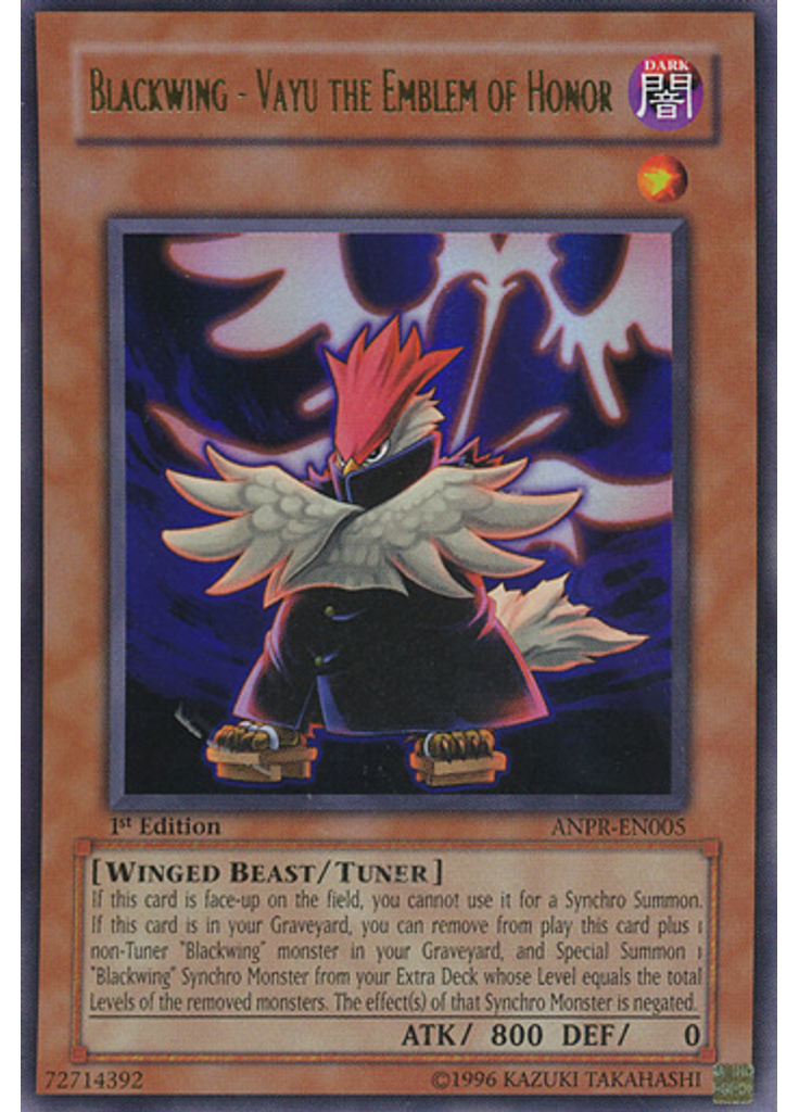 Blackwing - Vayu the Emblem of Honor