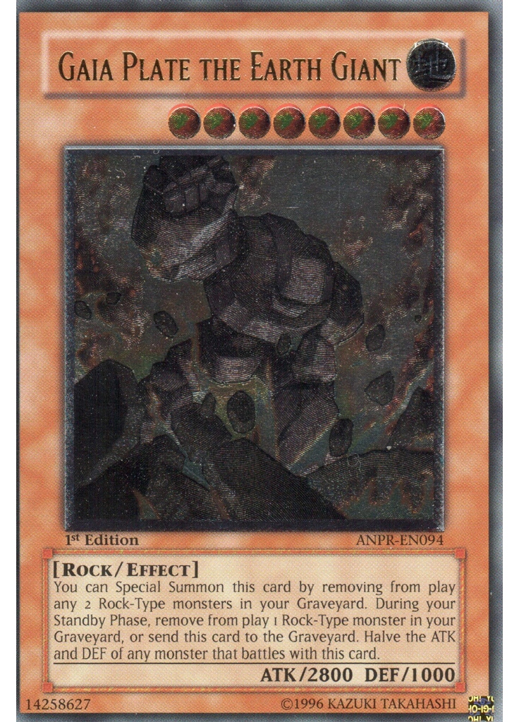 Gaia Plate the Earth Giant (Ultimate Rare 1st Edition)