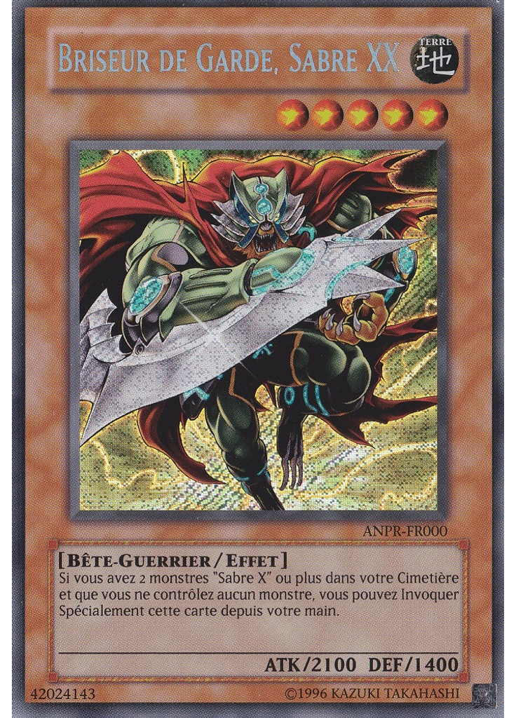 Briseur de Garde, Sabre XX (Secret Rare Unlimited)