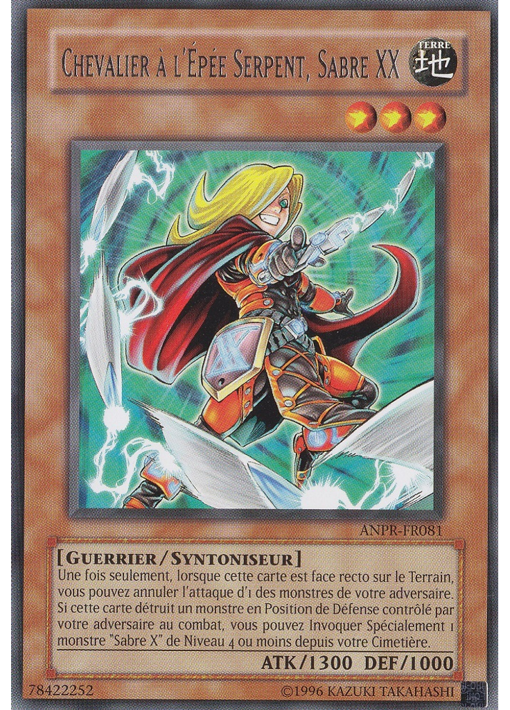 Chevalier à l'Épée Serpent, Sabre XX (Rare Unlimited)
