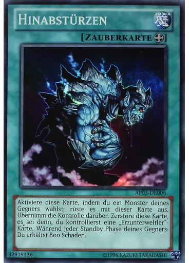 Hinabstürzen