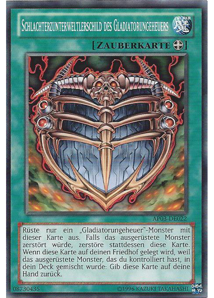 Schlachterzunterweltlerschild des Gladiatorungeheuers