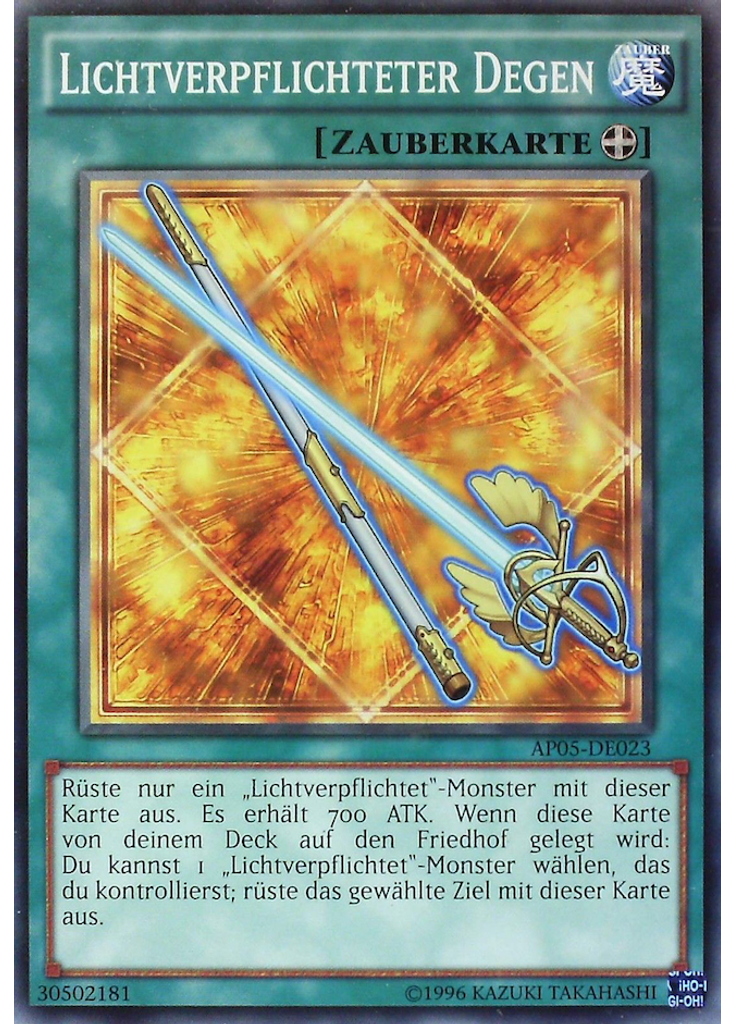 Lichtverpflichteter Degen