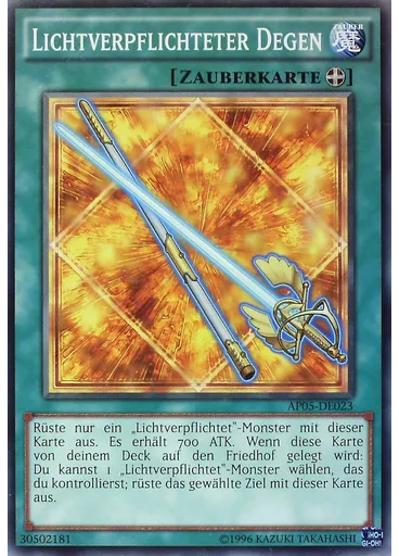 Lichtverpflichteter Degen