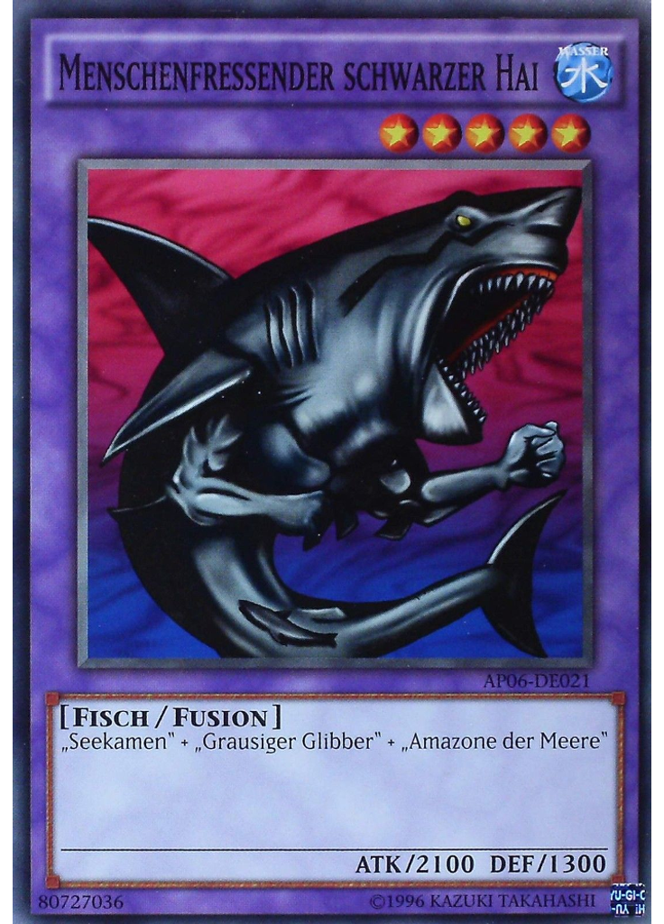 Menschenfressender schwarzer Hai