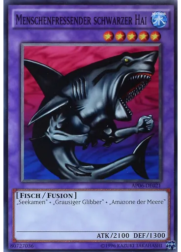 Menschenfressender schwarzer Hai