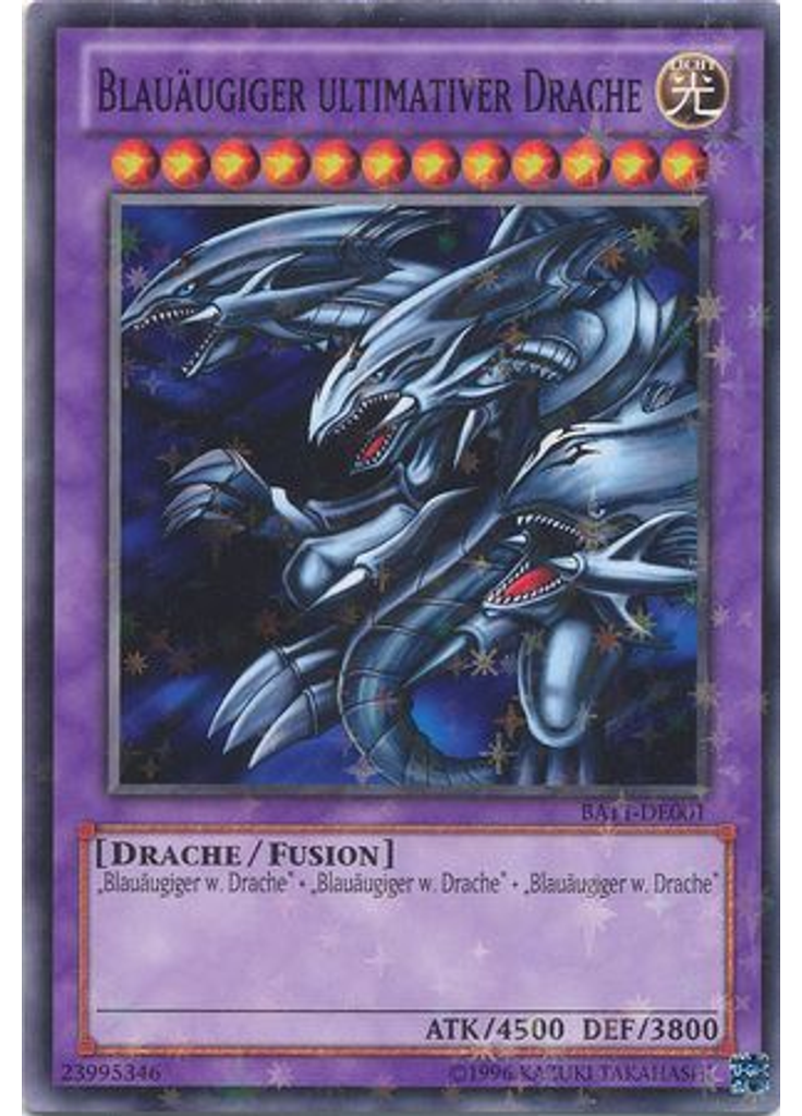 Blauäugiger ultimativer Drache
