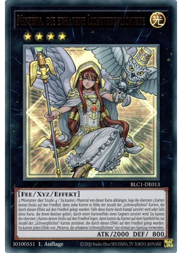 Minerva, die erhabene Lichtverpflichtete