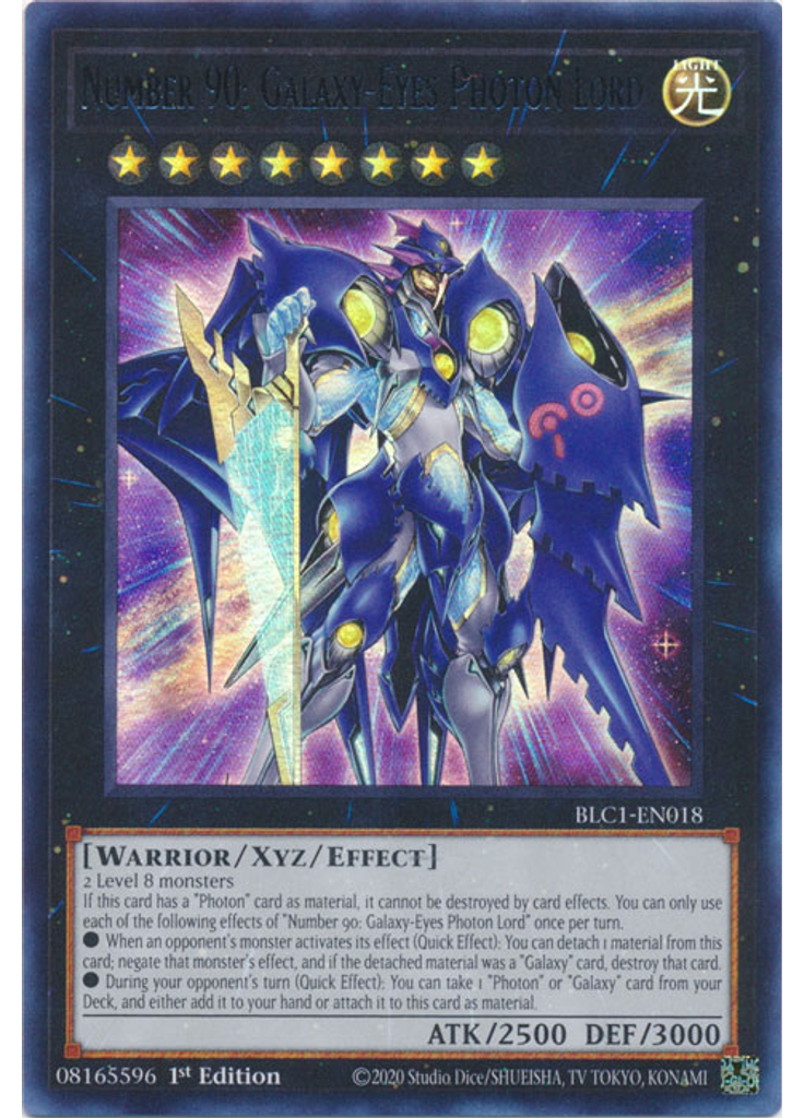 Number 90: Galaxy-Eyes Photon Lord (Ultra Rare 1st Edition Silver)