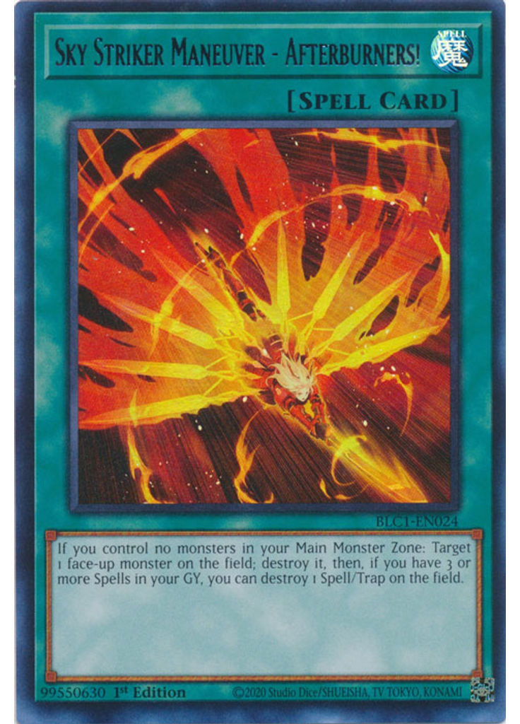 Sky Striker Maneuver - Afterburners! (Ultra Rare 1st Edition Silver)