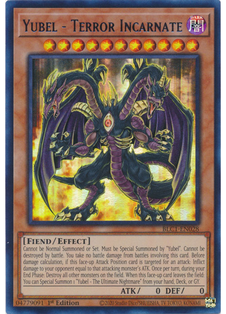 Yubel - Terror Incarnate (Ultra Rare 1st Edition Silver)