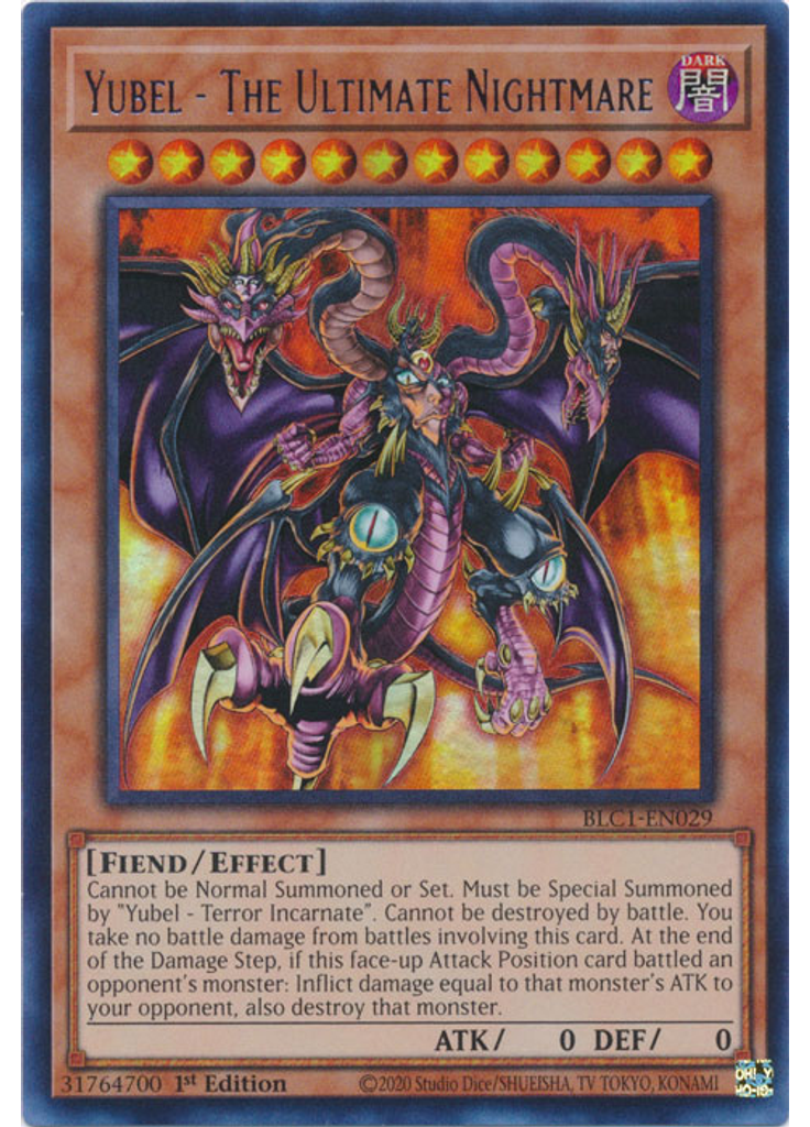 Yubel - The Ultimate Nightmare (Ultra Rare 1st Edition Silver)